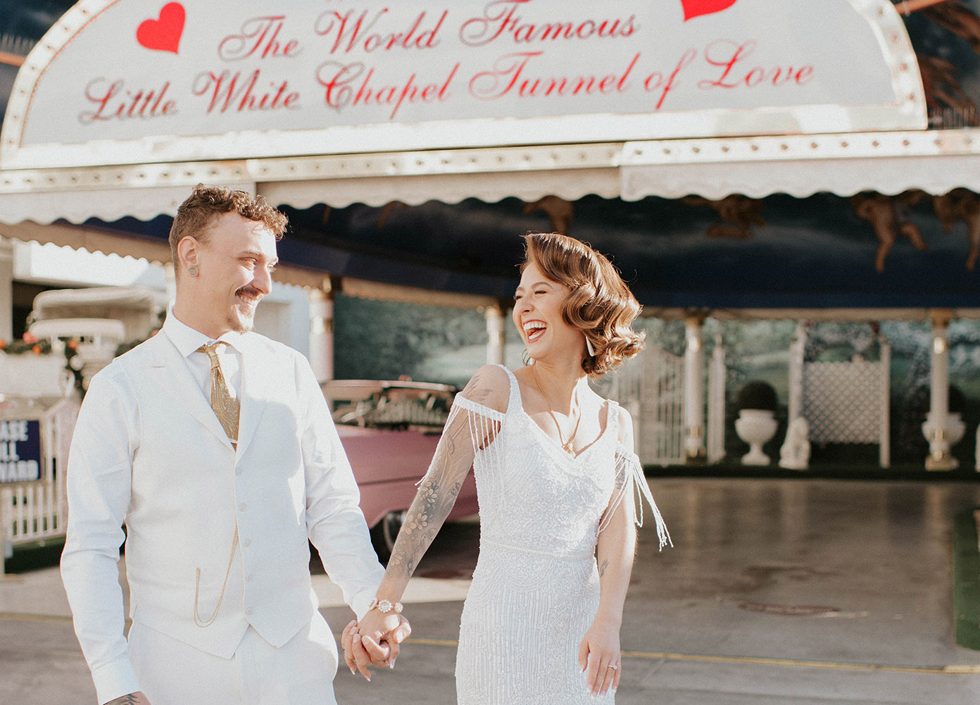 Tunnel of Love Drive Thru Wedding